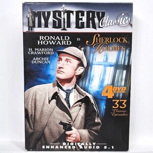 Sherlock Holmes Mystery Classics 4 DVD Set 33 Episodes Ronald‎ Howard TV Series